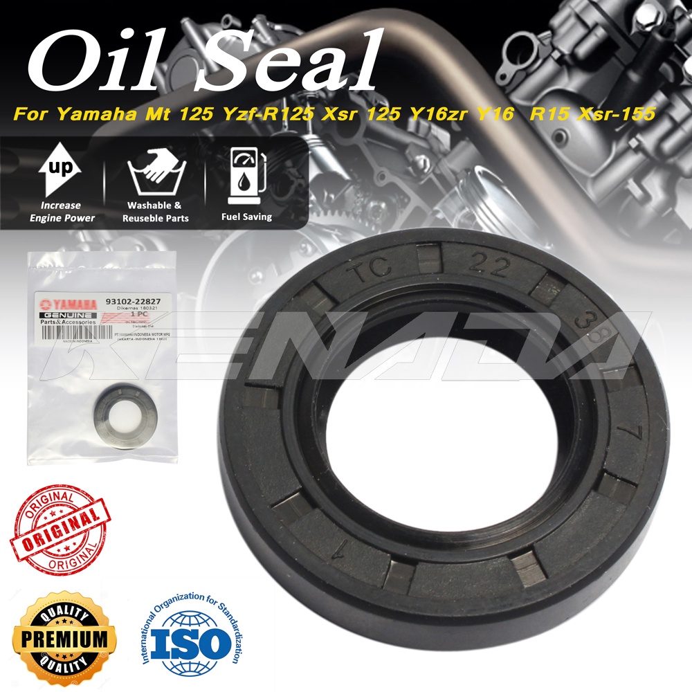 YAMAHA SNIPER 155/R15 V3 ENGINE SPROCKET OIL SEAL (OEM 9310222827) Shopee Philippines