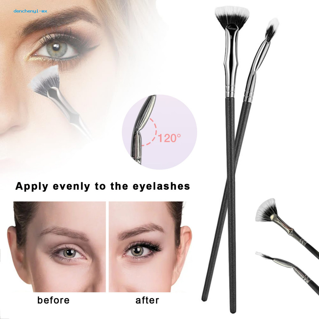 DC— Fanshaped Mascara Brush Eyelash Brush Professional Fan Shape