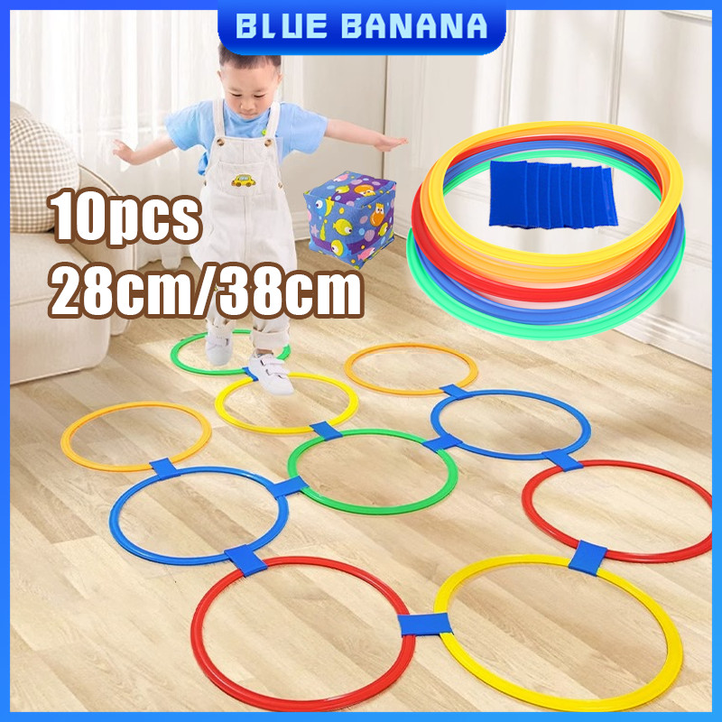 10Pcs Kids Jumping Ring Sports Game Toy Children Sensory Integration ...
