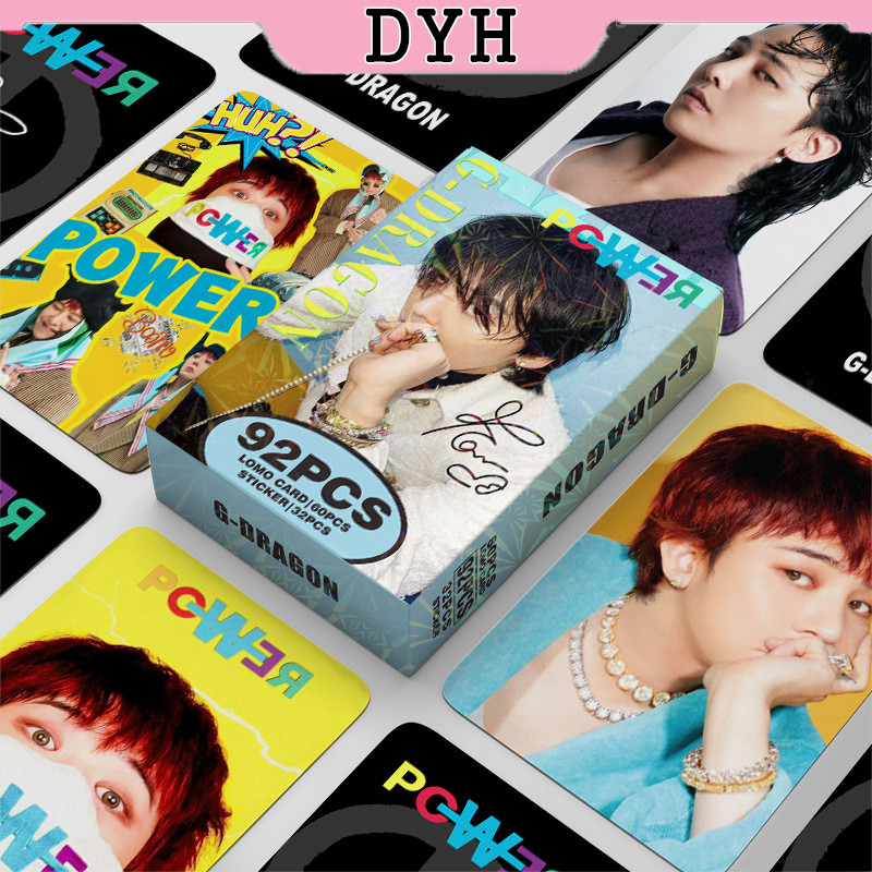 92PCS Kpop Bigbang Cards,Bigbang Photo Cards Bigbang Album Carte,Mini Photo Cards Album Set Per Fan