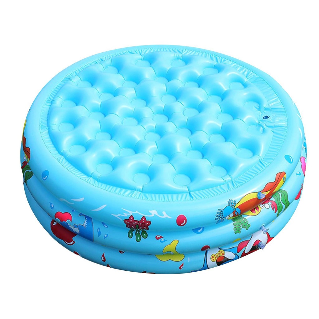 Inflatable Pool Kids Boys 3 Rings Paddling Pool Toddler Water Game Play ...