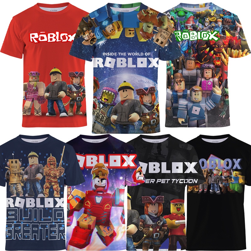 [3-13 years old] Robloxs Shirt for Kids Roblox Spring/Summer Boys and ...