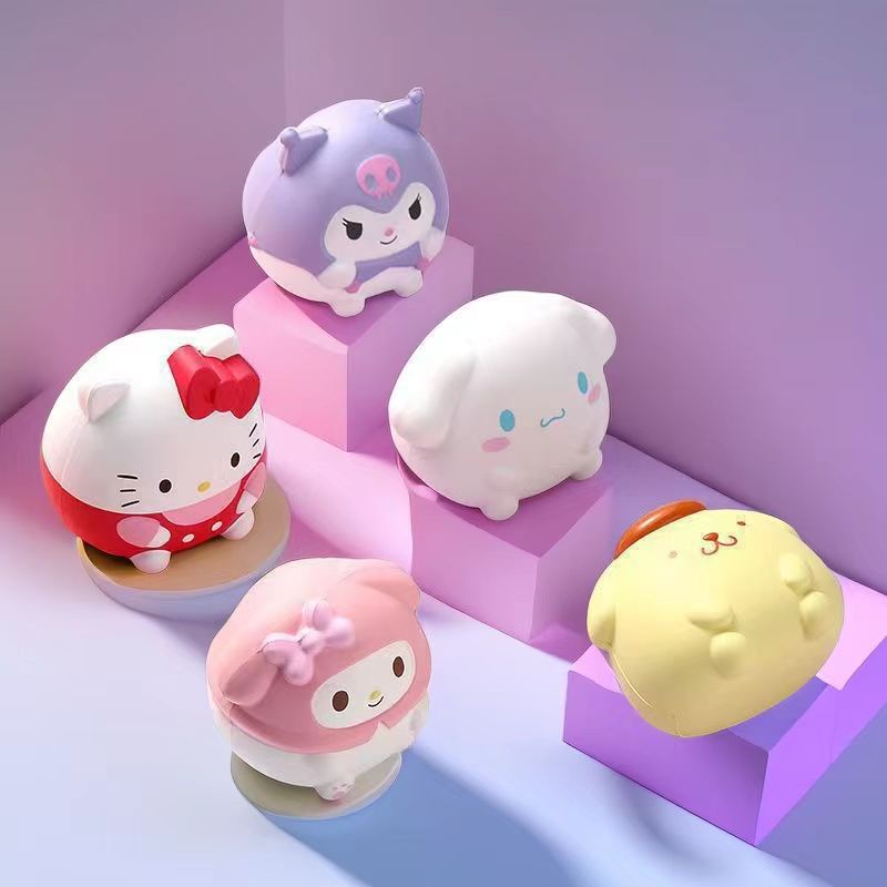 Cute Sanrio Squishy Toy Anti Stress Ball Hello Kitty Kuromi Melody ...