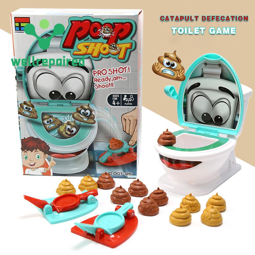 Poop Shoot Ejection Toilet Funny Battle Family Gathering Board Games Funny Family Game Fast And