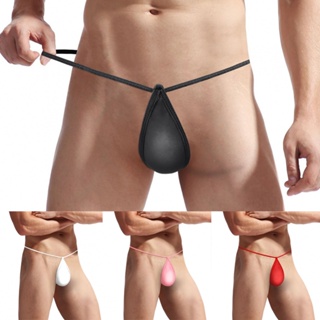 New Men's Sexy Breathable Thongs Low Waist U Convex Underwear Underpants  Men's G-string Underwear T-back Bikini Briefs - G-strings & Thongs -  AliExpress