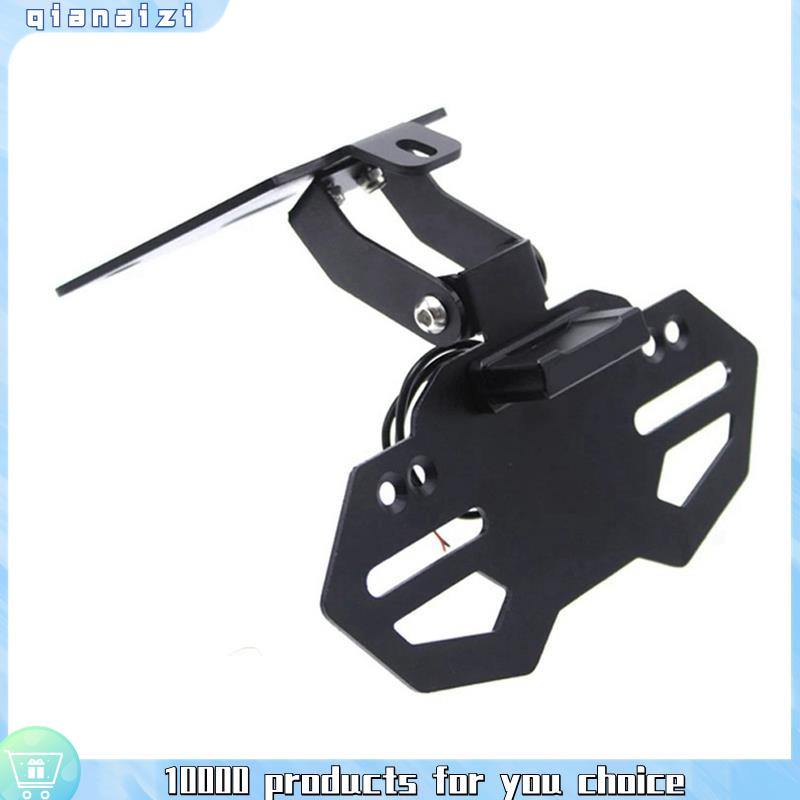 [qianaizi]Motorcycle License Plate Holder LED Light Tail Tidy Fender