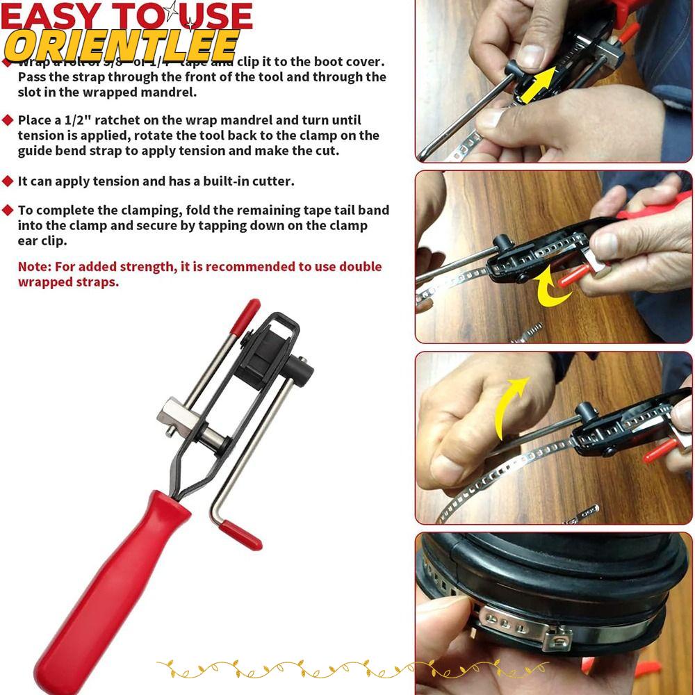 ORIENTLEE Axle Clamp Pliers, Binding Plier Cage Removal Car Joint