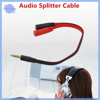 3.5mm AUX 1 Male to 2 Female Spliter Wire 3.5 Jack Audio Splitter Cable  Headphone Earphone Speaker Stereo AUX Adapter Cord RT