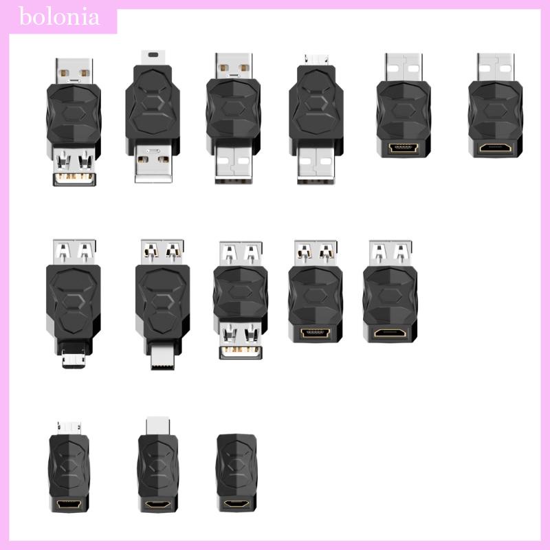 【pc】 Usb To Micro Usb Mini Usb Adapter Converter Usb Male Female Converter 480mbpsfor Phone 4459