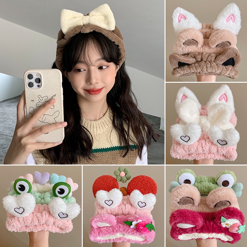 Elastic Hair Band Face Wash Head Band Makeup Mask Terry Towel Headband