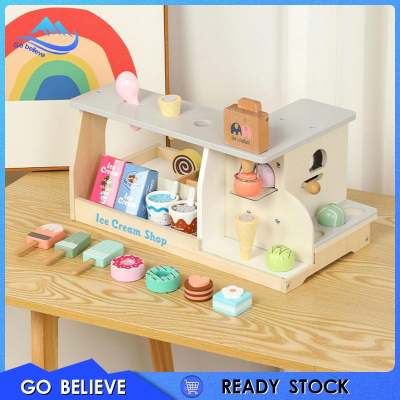 [Highlife] Ice Cream Counter Set Kitchen Accessories Early Educational ...