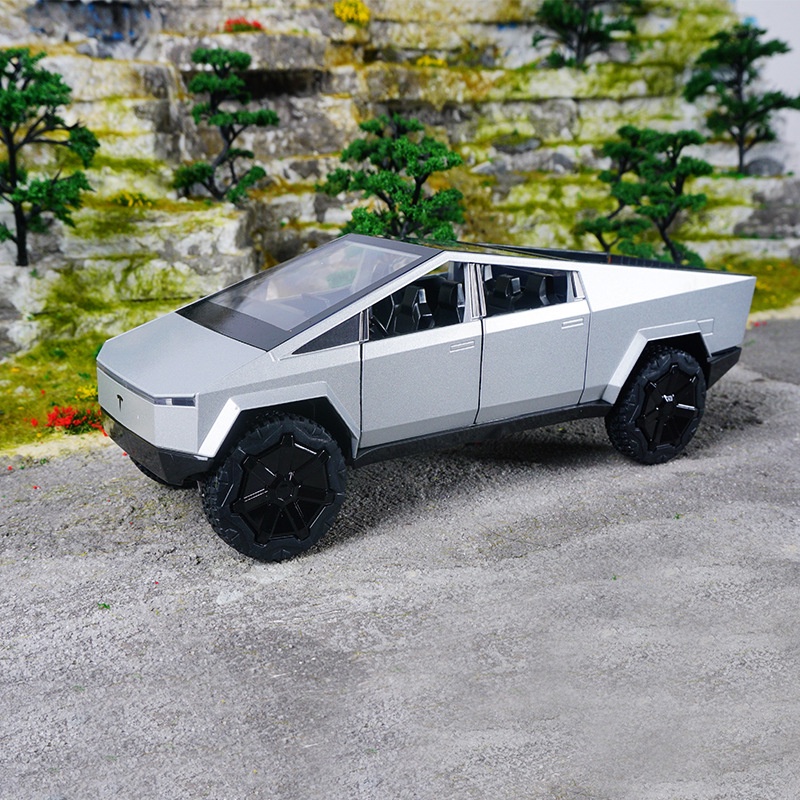 New Haodi 1:24 Tesla Cybertruck pickup truck children's toy simulation ...