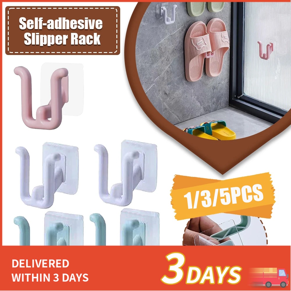 Punch-free Slipper Rack Bathroom Simple Slipper Hook Toilet Drainage ...
