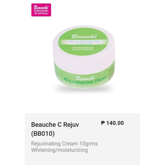 BEAUCHE CREAM WHITENING/ DEAD SKIN EXDOLIANT/ AGE ERASER SUNBLOCK