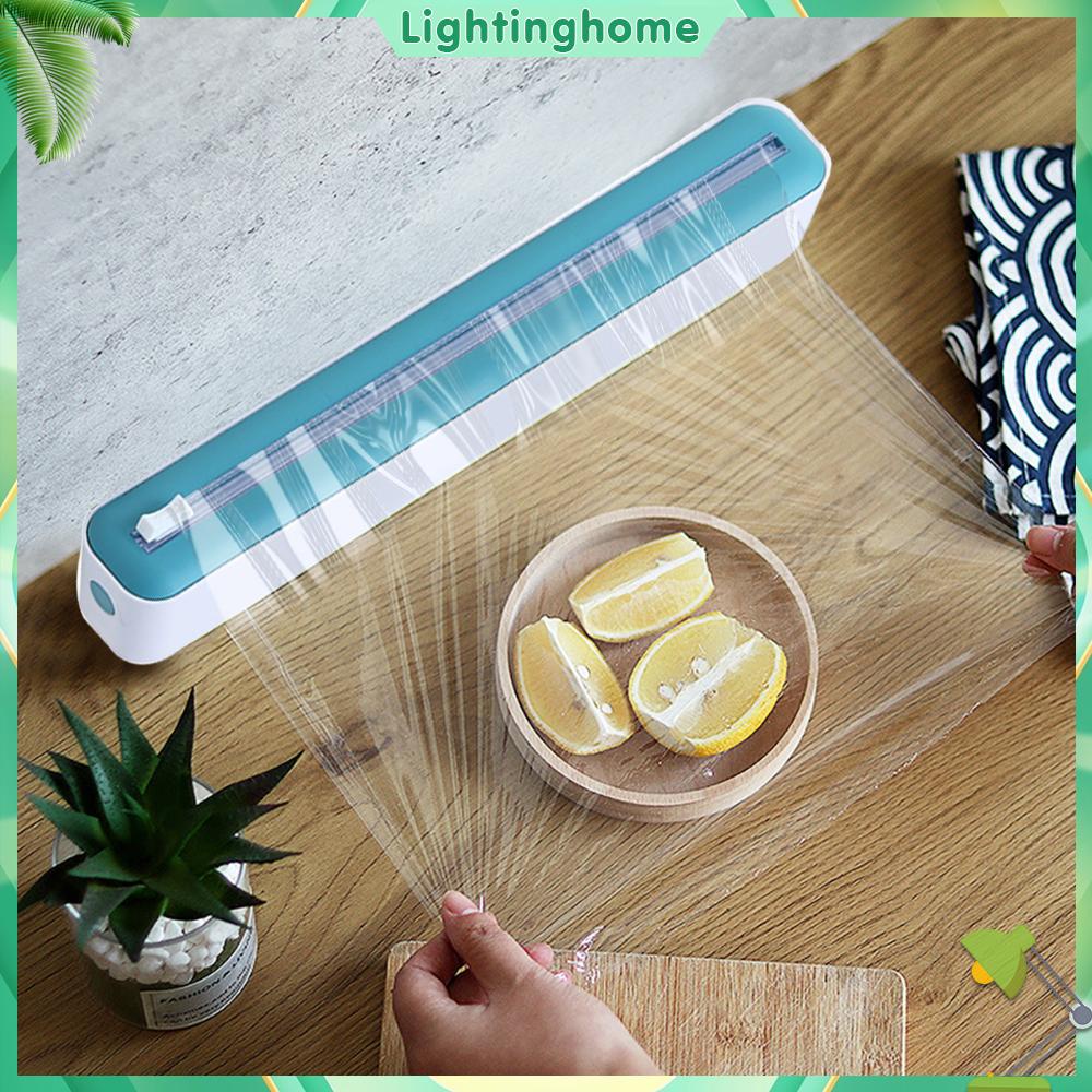 Waterproof Plastic Wrap Dispenser with Slide Cutter Saran Wrap