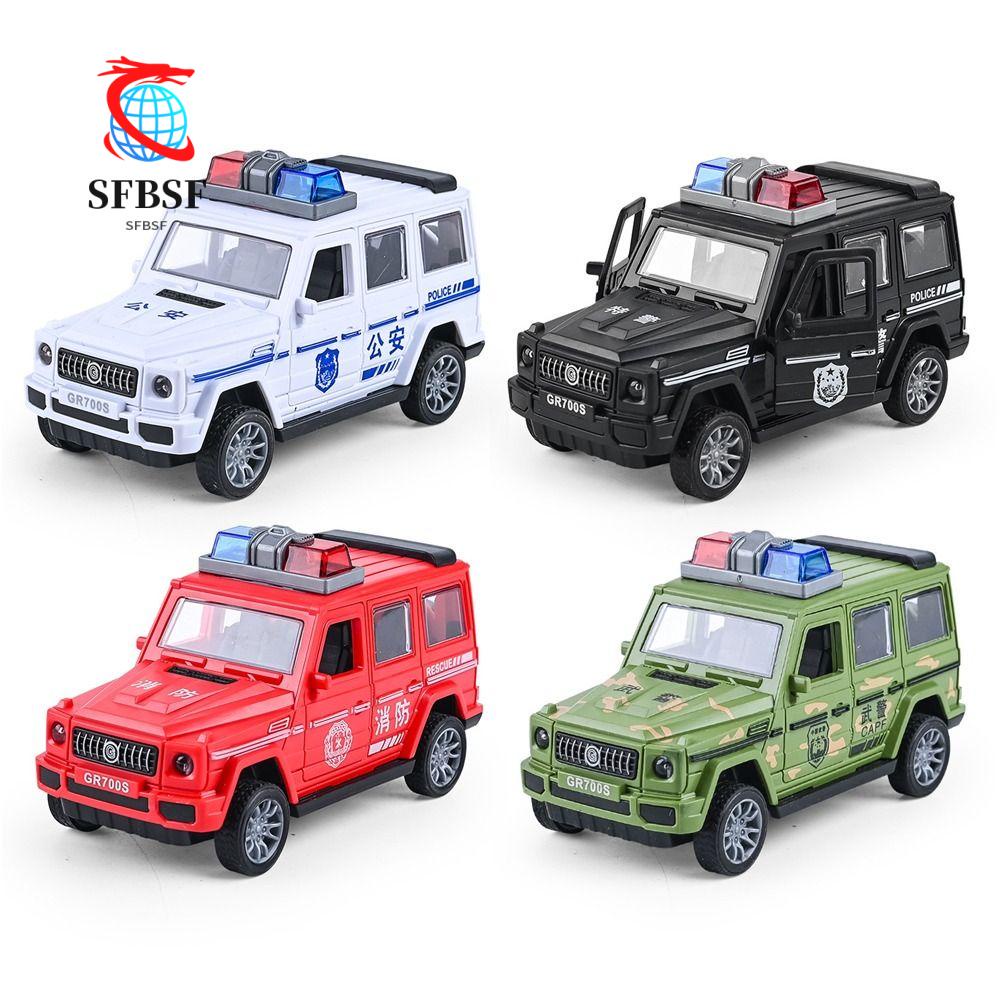 Sfbsf Inertial Car Toy Drop-resistant Smooth Surface Flexible Police 