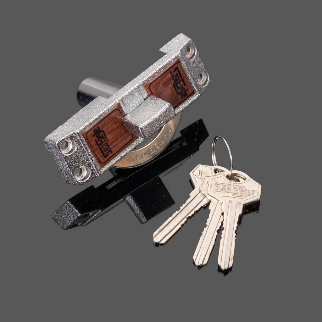 Sliding Door Lock Latch With Key Universal Twist Lock Slide Latch