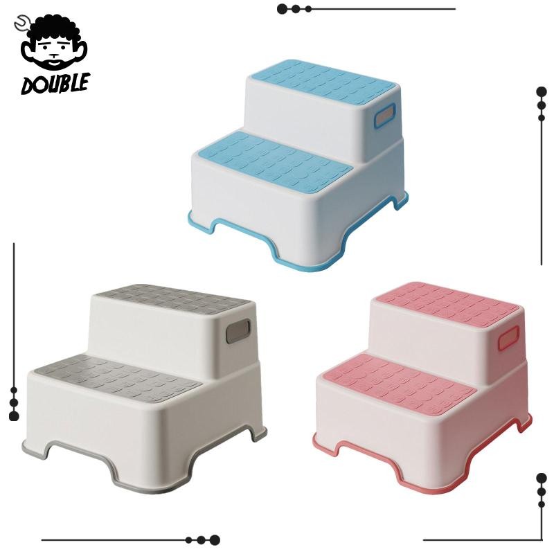 [ Stool 2 Step Stool Footstool Wide Lightweight Double Step Stool for ...