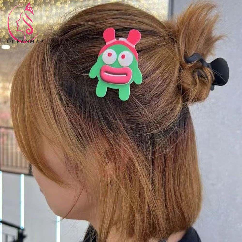 OCEANMAP Ugly Doll Hair Clips, Sausage Mouth Big Eyes Cartoon Hairpin