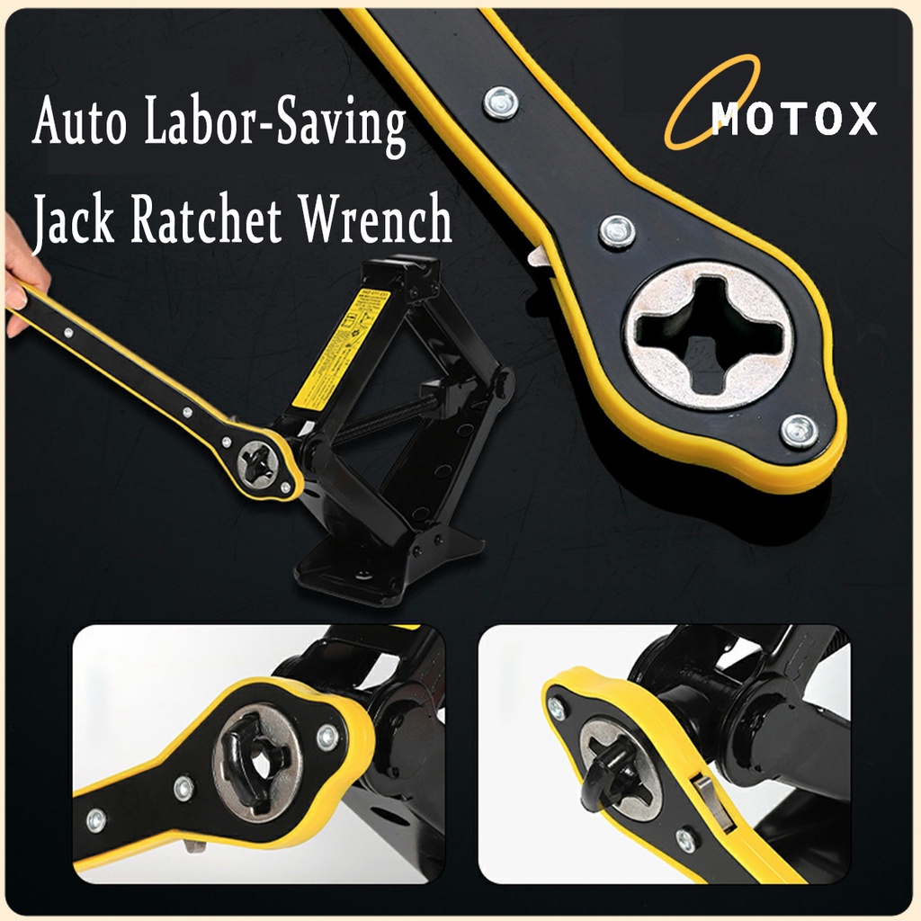 MOTOX Auto Labor-Saving Jack Ratchet Wrench with Long Handle Car Repair ...