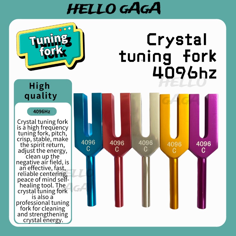 Crystal Yoga Sound Healing Tuning Fork Set Resonance Meditation Musical