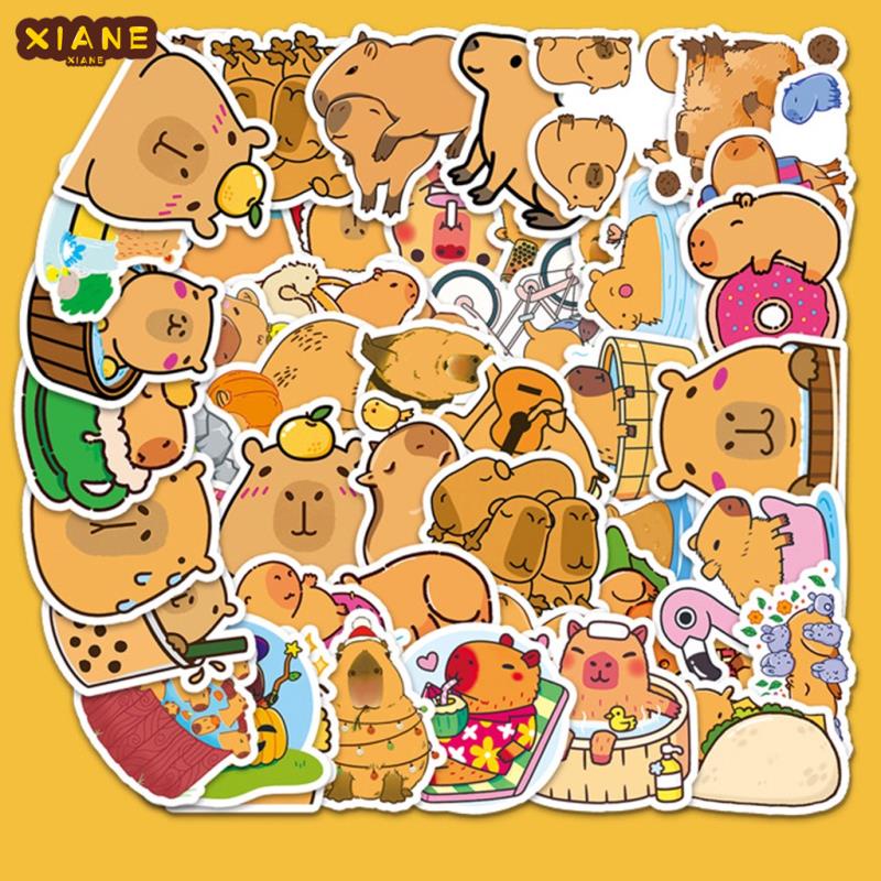 Stickers 50pcs Cartoon Capybara Animal DIY Scooter Luggage Mobile Phone ...