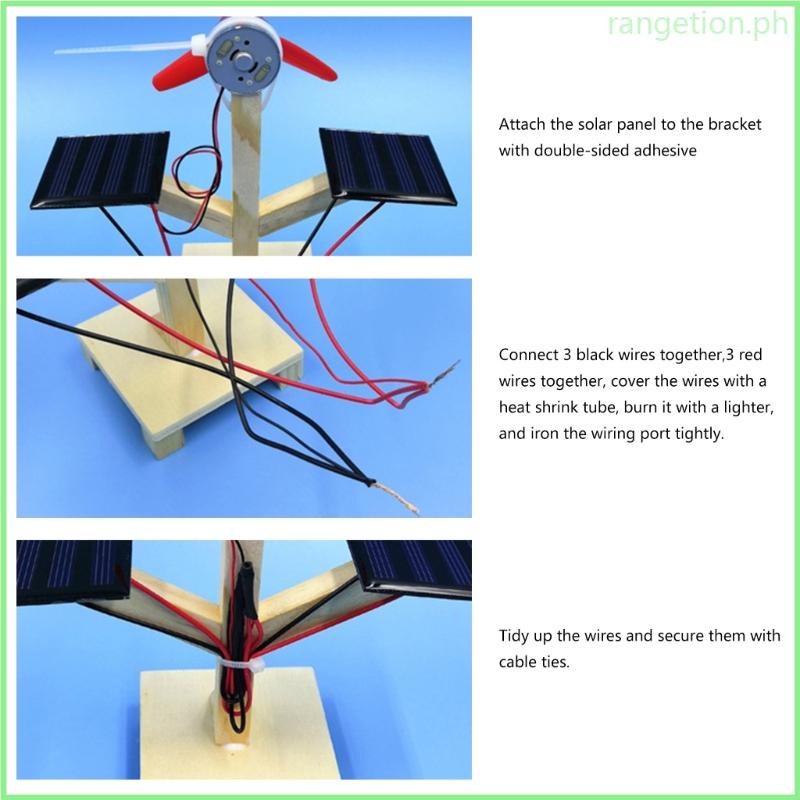 RAN DIY Solar Powered Fan Set Students Kids Physical Science Experiment ... Circuit Diagram