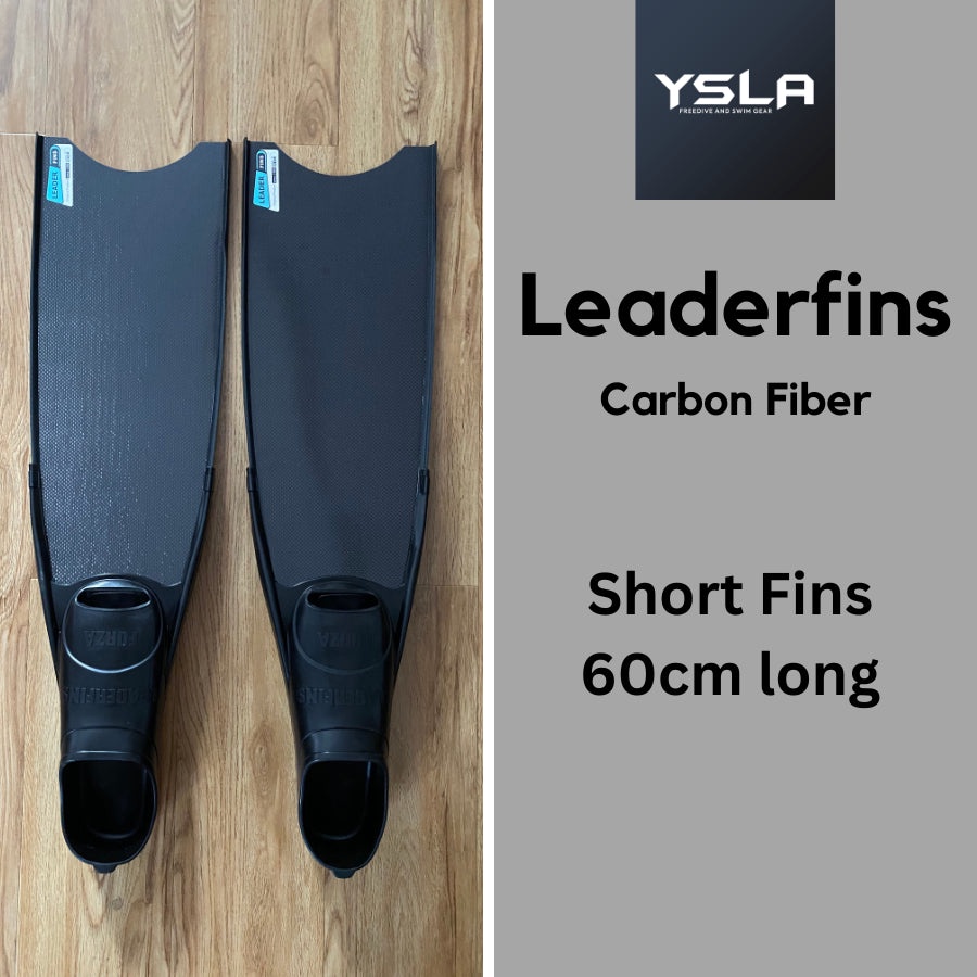 Medium Stiffness Leaderfins Short Carbon Fiber Freedive Diving Fins