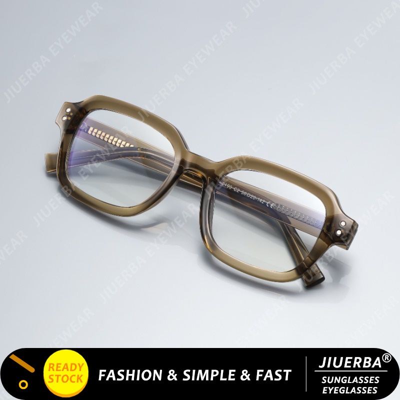 Jiuerba New Fashion Design Teal Square Frame Eyeglasses For Men Tr90