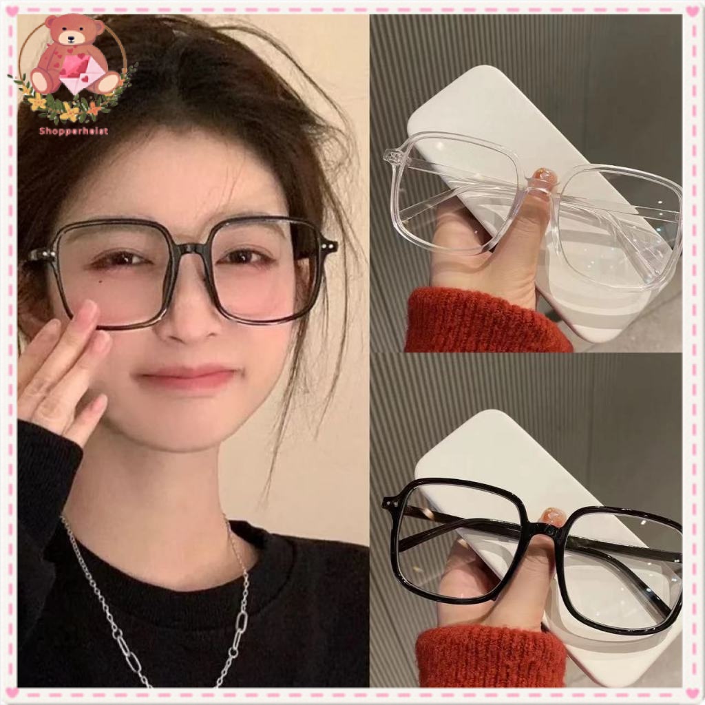 （Ready Stock）Korean Style Square Personality Big Frame Fashion Ins ...
