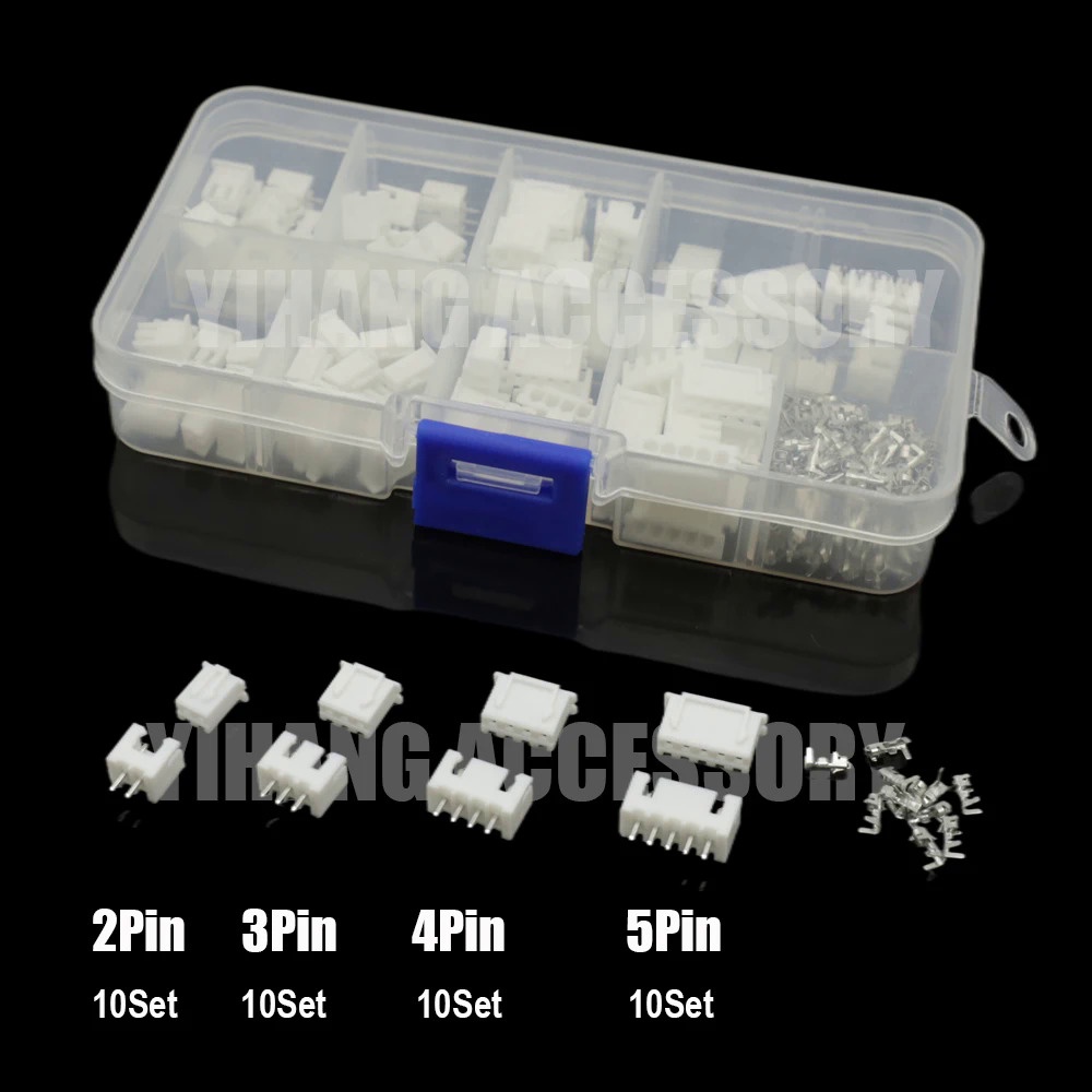230 PCs/box XH 2.54 2p 3p 4p 5pin with 2,54mm pitch, Terminal Kit ...