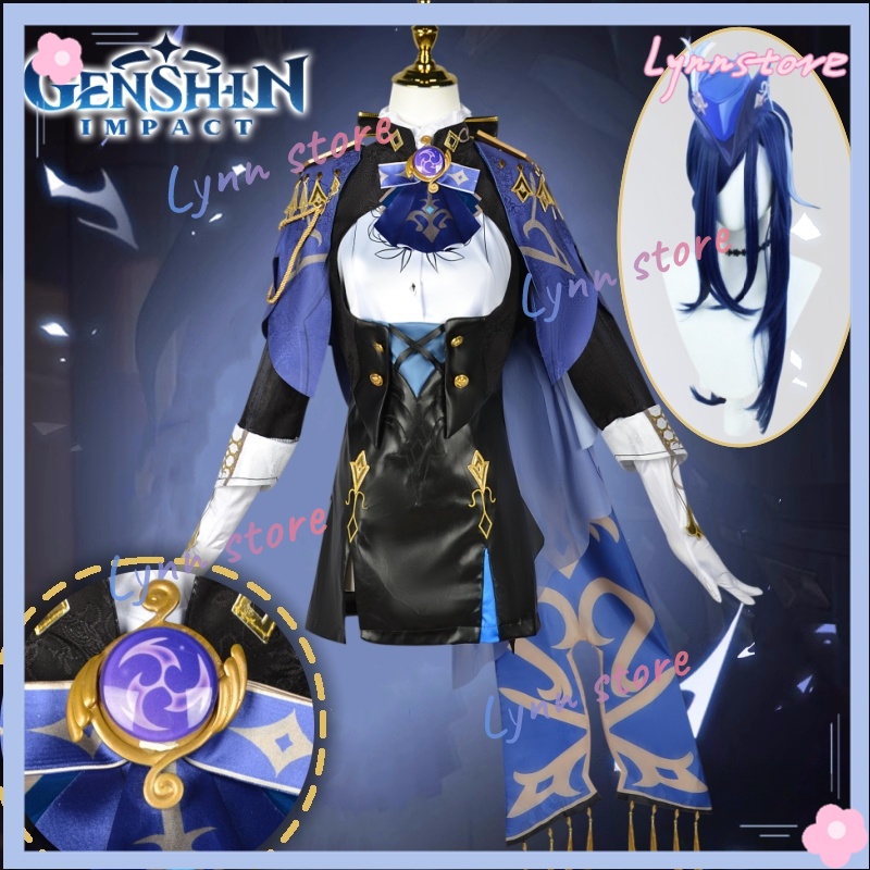 Game Genshin Impact Clorinde Cosplay Costume