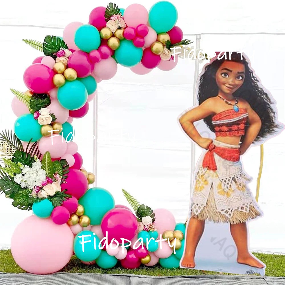 Moana Balloon Garland Arch Kit 32inch Gradient Number Balloons Party ...