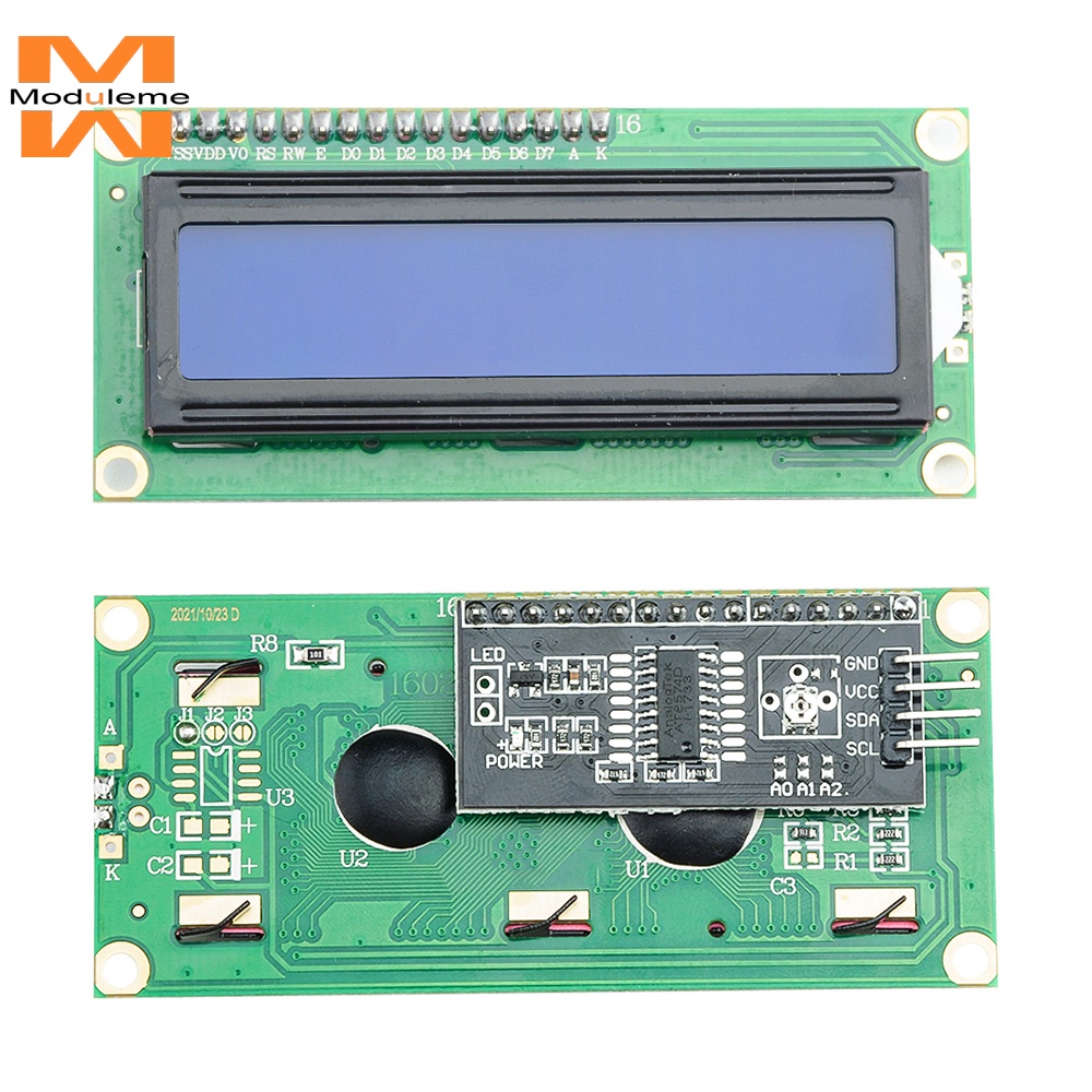 LCD1602 1602 LCD Module Blue / Yellow Green Screen 16x2 Character LCD ...