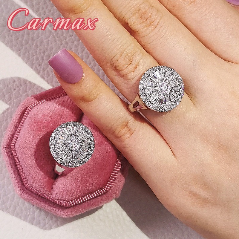925 Sterling Silver Zircon Bypass Ring For Women Elegant Inlaid Sparkle With Contemporary Craft main image 1