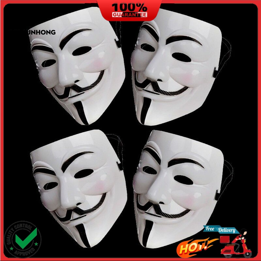 COD Anonymous Hacker V for Vendetta Master Face Mask Fancy Dress ...