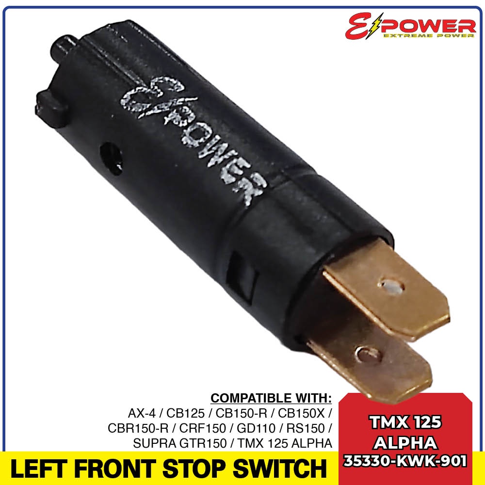 E-POWER TMX 125 ALPHA, CB125, CRF150, RS150, CB150-R Front Stop Switch ...