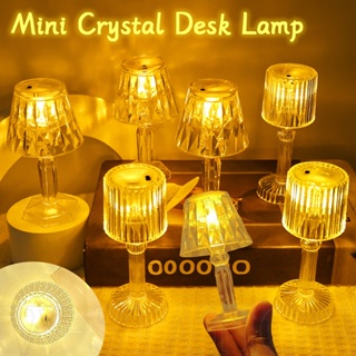 1pcs Led Crystal Desk Lamp Projetor Acrylic Diamond Table Lamp Led