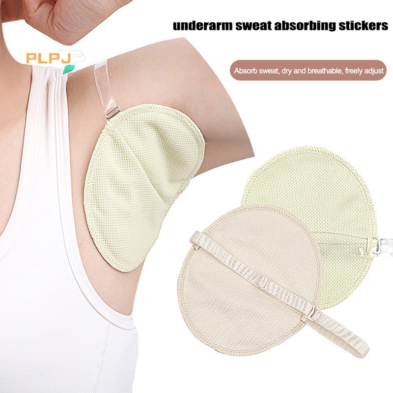 PLPJ Underarm Sweat Pads Washable Armpit Sweat Absorbing Sweat ...