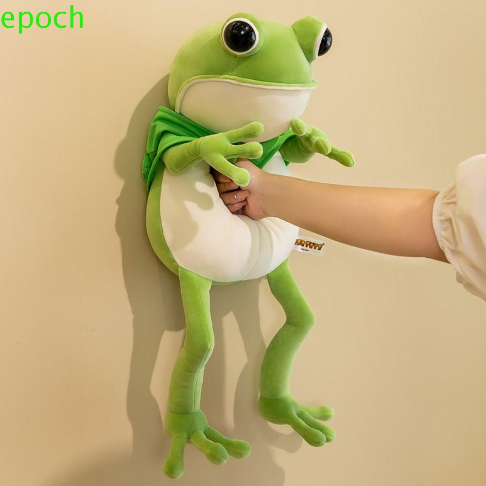 EPOCH Frog Plush Toy, With Cloak Soft Green Frog Doll, Plush Doll ...