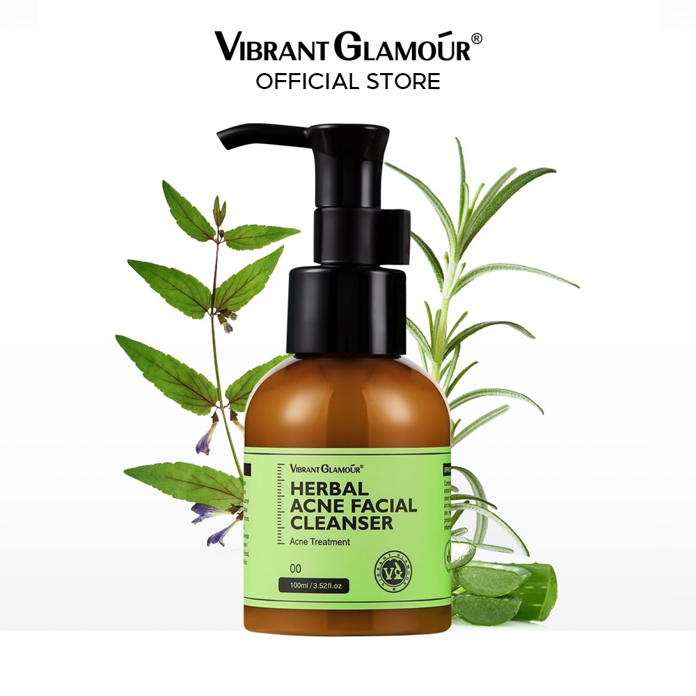 VIBRANT GLAMOUR FDA Herbal Acne Facial Cleanser Acne Treatment Shrink