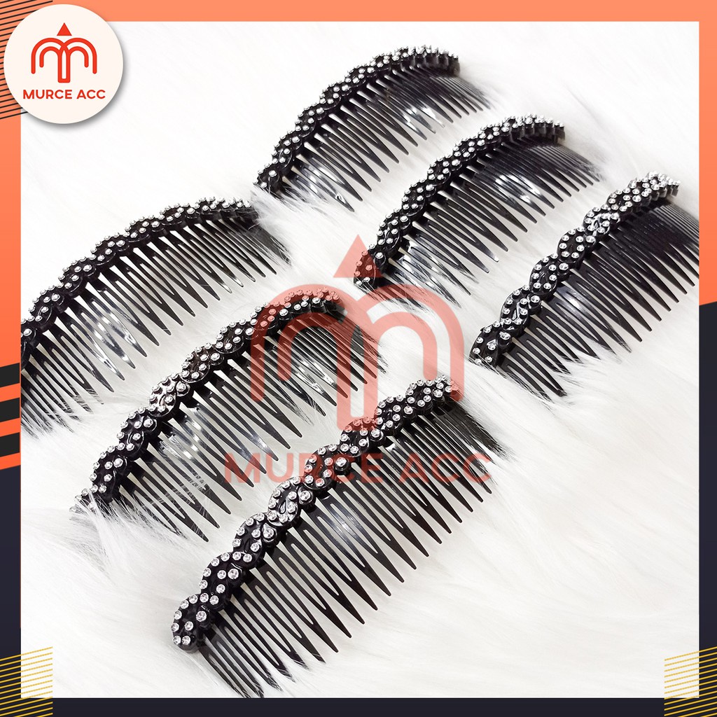Elegant Korean Diamond Black Sirkam | Shopee Philippines