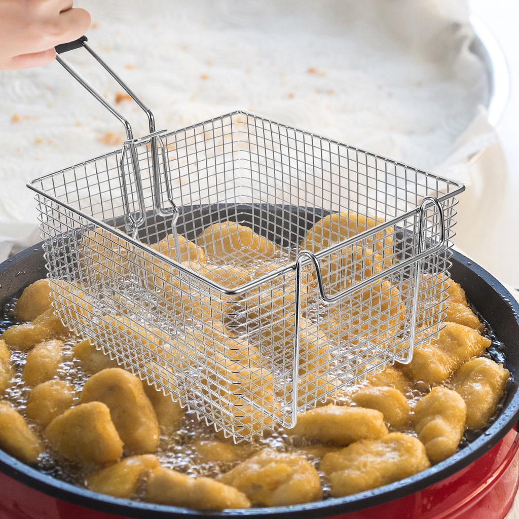 zhiymais4w Noodle Blanching Basket Deep Fryer Ramen Skimmer Mesh Frying