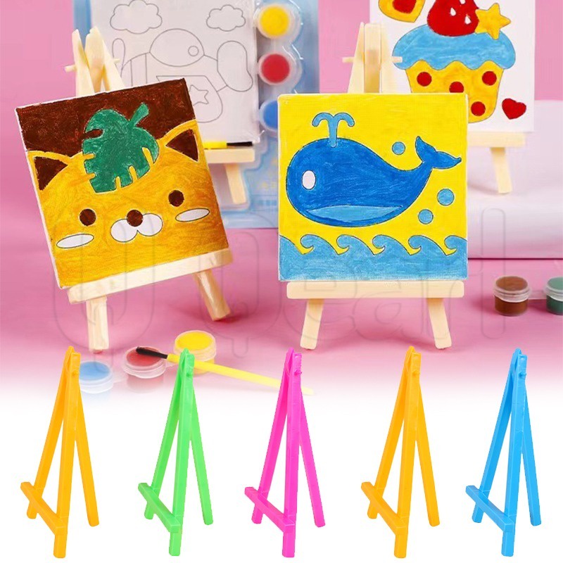 Colorful Mini Plastic Display Easel Multifunctional Foldable Drawing