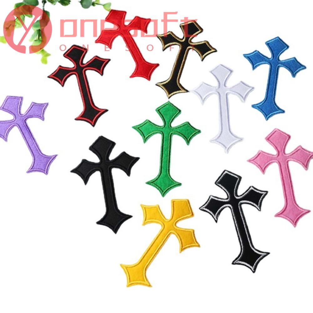 One Softness 22pcs Cross Patches Non Woven Fabric Embroidery Cross