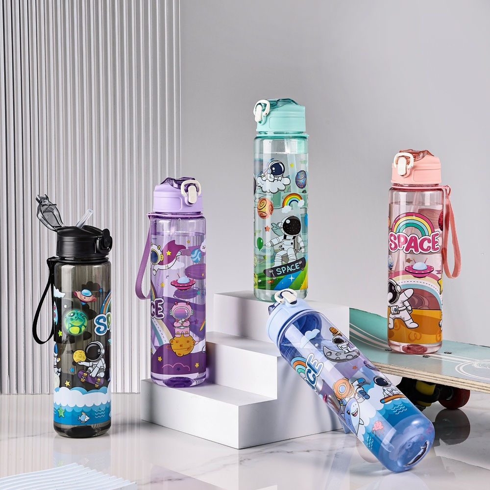 htd.ph 800ml Kids School Water Bottle, Astronaut Sport Drink Bottle ...