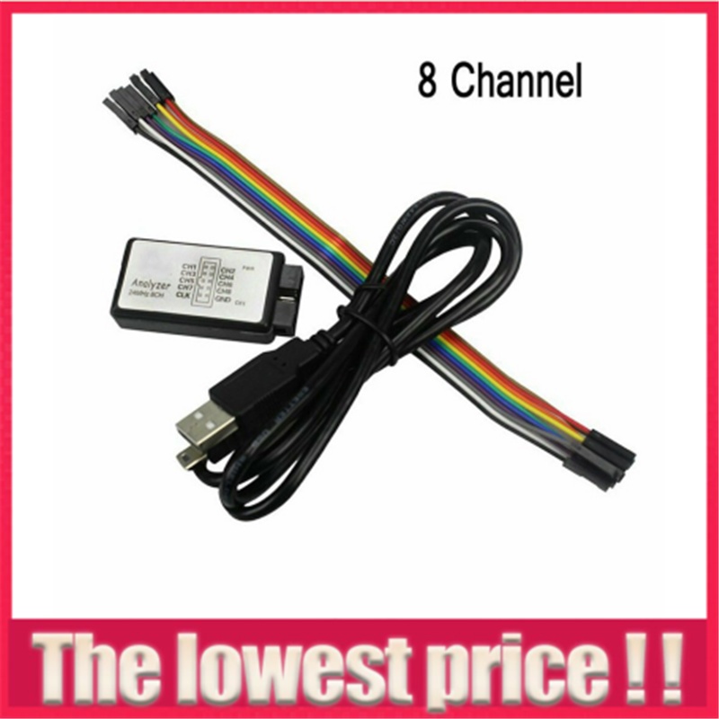Logic Analyser 24MHz 8 Channel Input USB Analyzer Display ARM FPGA M100