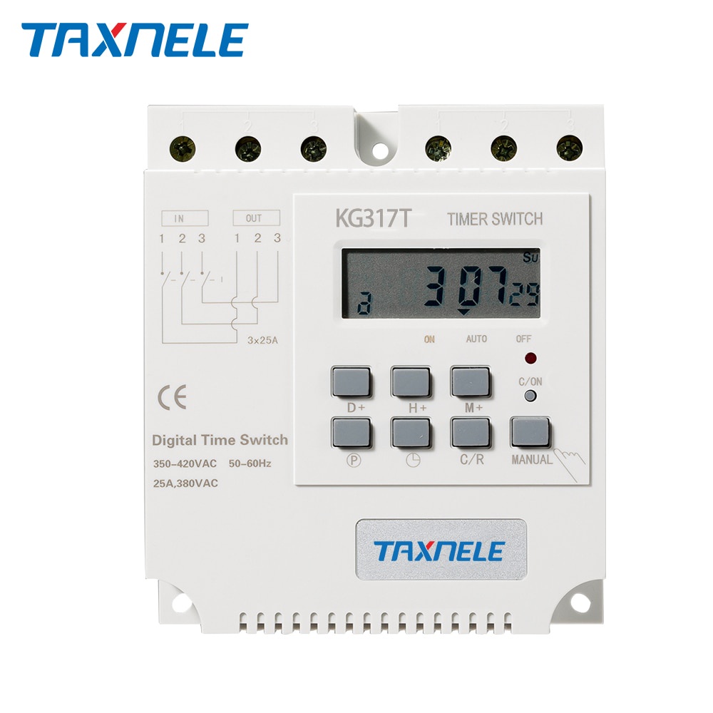 KG317 T 380V / 25A / 16A three 3 phase timer Three-phase motor timing ...