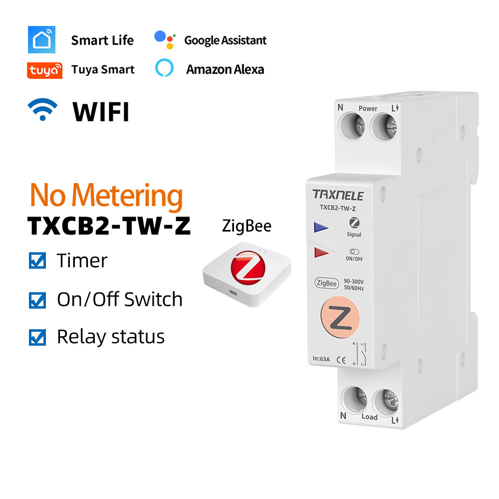 Smart Switch Energy Meter 63A Tuya Zigbee Kwh Metering Monitoring ...