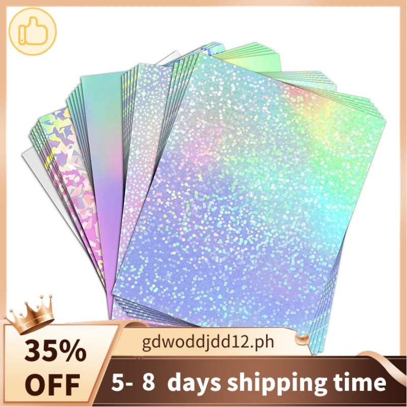 24 Sheets Vinyl Sticker Paper for Inkjet Printer - Printable Glossy ...
